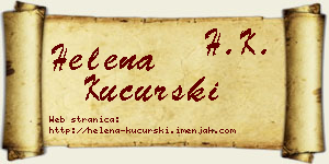 Helena Kucurski vizit kartica